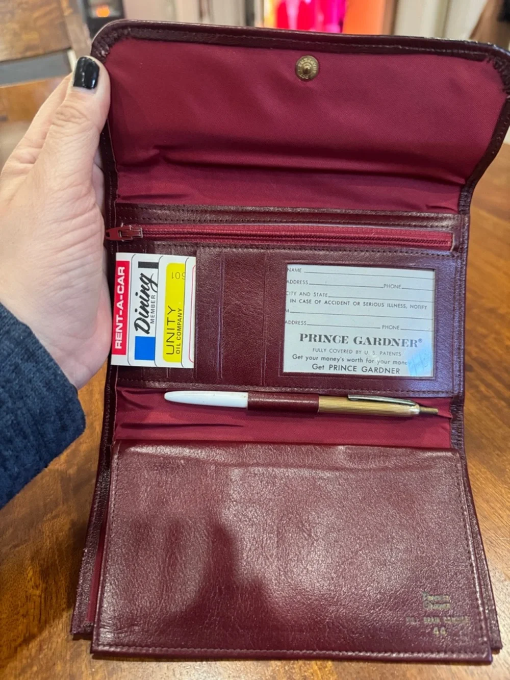 New with Original Box Vintage Princess Gardner Checkbook Wallet Change Purse